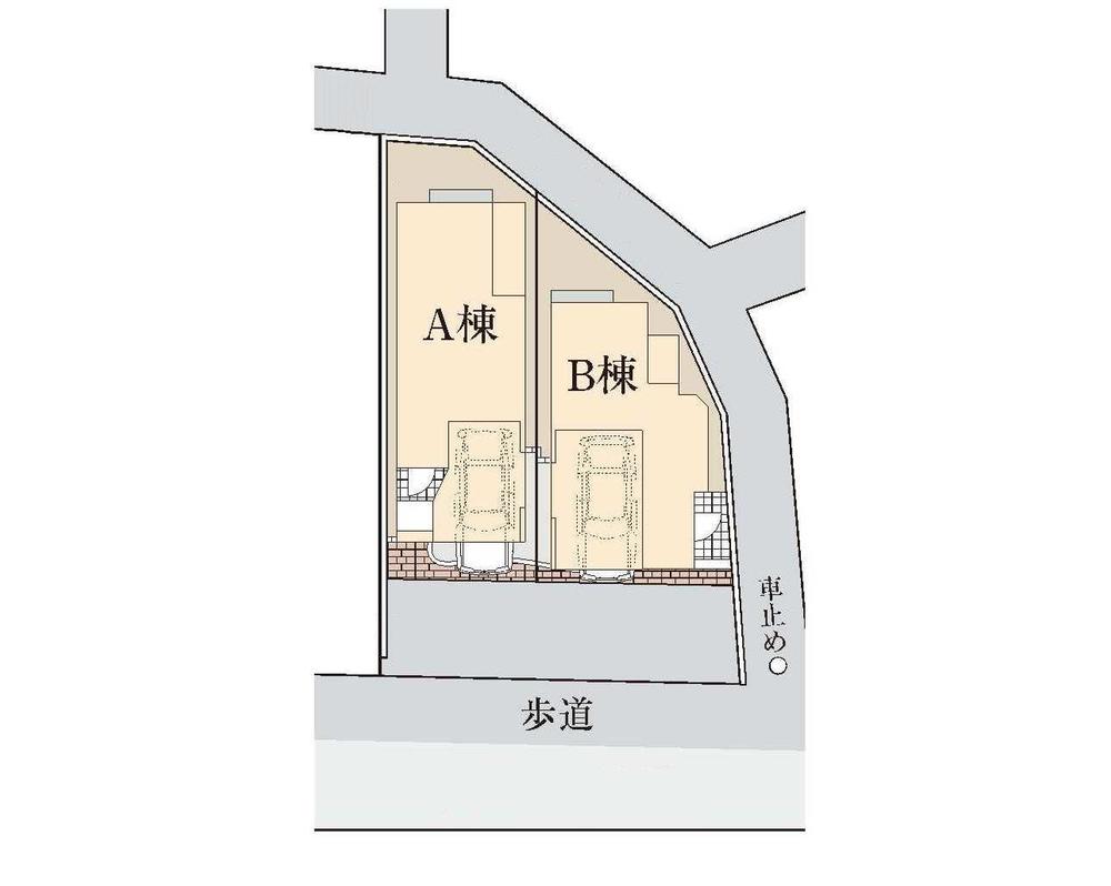 The entire compartment Figure. All two buildings. There is a front road is wide open feeling.