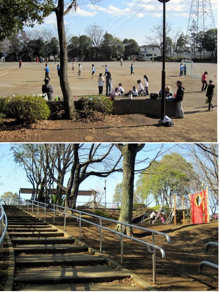 park. Azamino until Nishikoen 936m