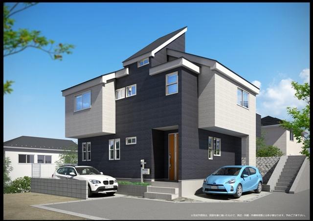 Rendering (appearance). Rendering about 9 Pledge of roof balcony with your laundry, Afternoon tea time! Tsukaimichi are endless!