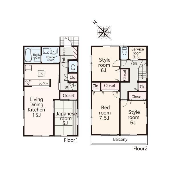 Floor plan. 36,800,000 yen, 4LDK, Land area 160.5 sq m , Building area 97.2 sq m