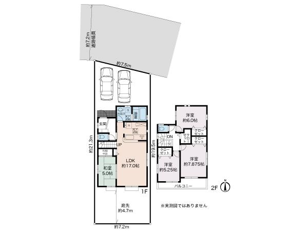 Floor plan. (Building 2), Price 48,600,000 yen, 4LDK, Land area 151.76 sq m , Building area 100.61 sq m