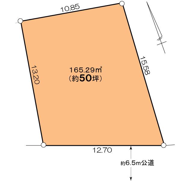 Compartment figure. Land price 29 million yen, Land area 165.29 sq m
