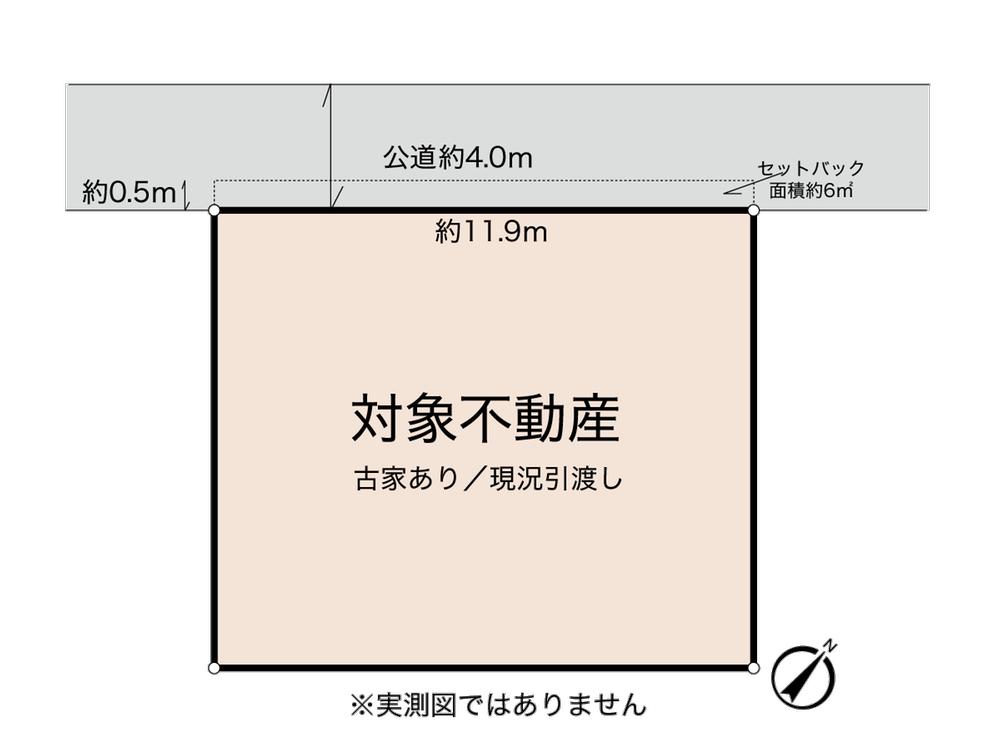 Compartment figure. Land price 32,800,000 yen, Land area 132.23 sq m shaping land Day is good per south Hina stage.