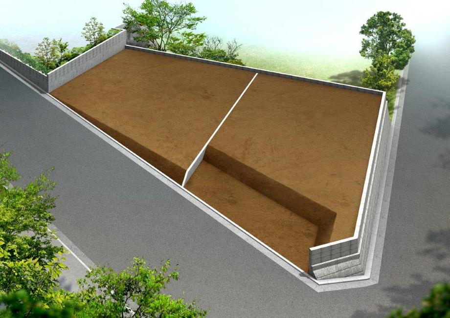 Local land photo. Rendering