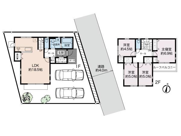 Building plan example (floor plan). Building plan example