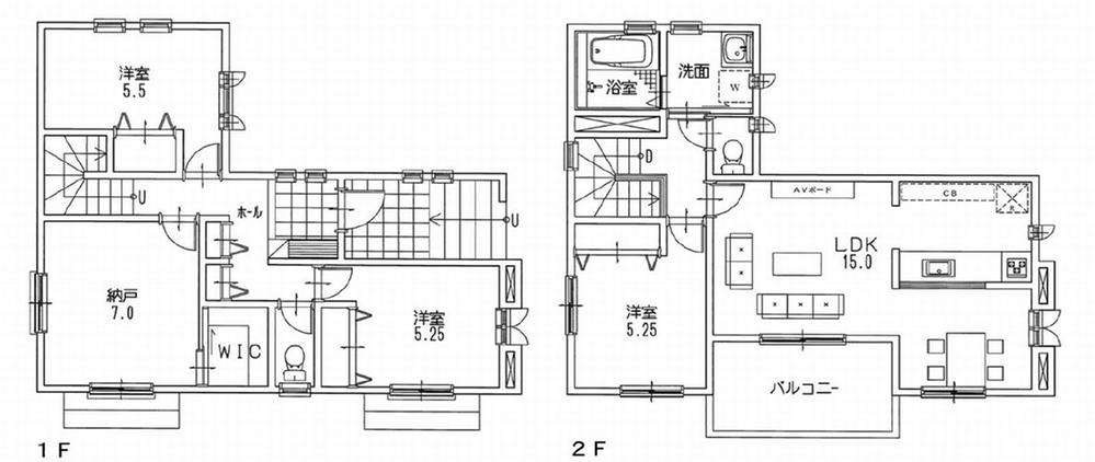 Floor plan. 39,800,000 yen, 3LDK + S (storeroom), Land area 112.54 sq m , Building area 100.71 sq m