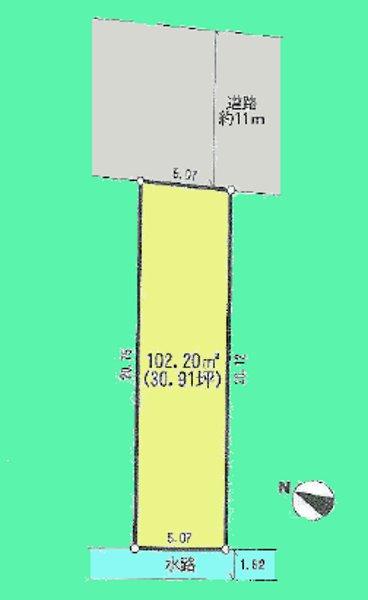 Compartment figure. Land price 15 million yen, Land area 102.2 sq m