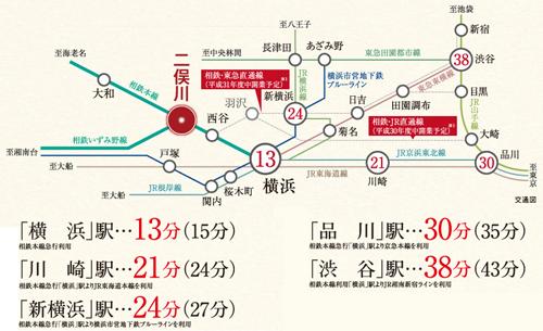 Access view. ※ Those traffic required time is the time during the day normal, Band commuting time ( ) Has been described in the. The time required varies depending on the time zone, transfer ・ It does not include waiting time, etc.. (route map)