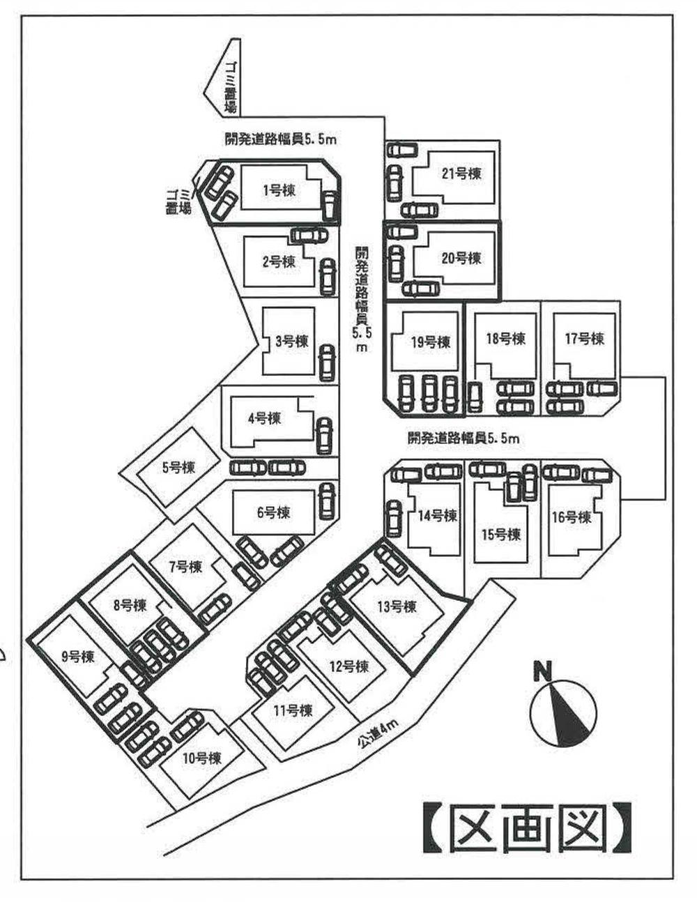 The entire compartment Figure. Since the south side of the open is often the scene, We were able to put a floor plan with an emphasis on brightness.
