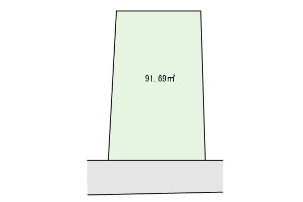 Compartment figure. Land price 12 million yen, Land area 91.69 sq m compartment view