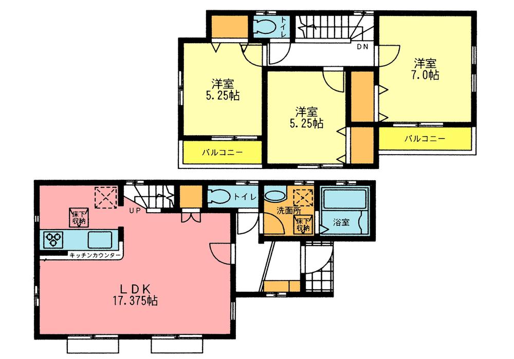 Floor plan. (1), Price 32,800,000 yen, 3LDK, Land area 108.68 sq m , Building area 84.46 sq m