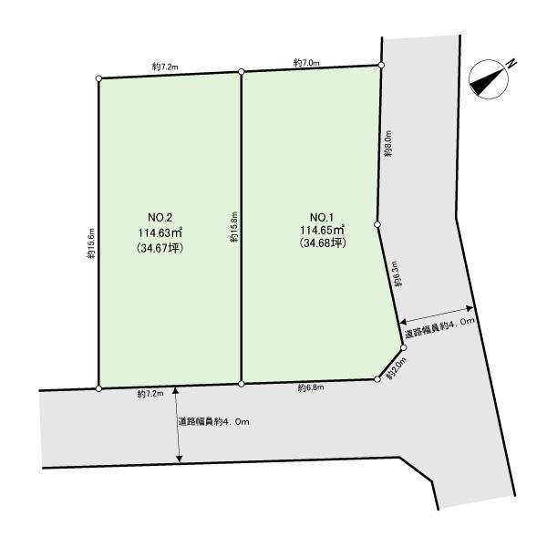Compartment figure. Land price 27.3 million yen, Land area 114.63 sq m