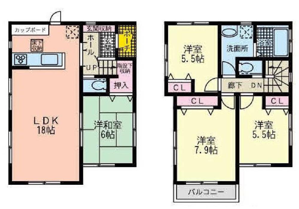 Floor plan. (A), Price 37,800,000 yen, 4LDK, Land area 125.52 sq m , Building area 114.44 sq m