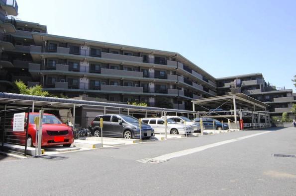 Parking lot. Common areas