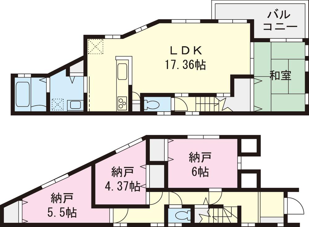 Floor plan. 1 minute walk Yokohama Nishiguchi! House looking for Please leave familiar Yamato Ju販 even CM of FM Yokohama. The real estate exhibition Plaza, Also on display information that can not be advertising. I'd love to, Please visit. 
