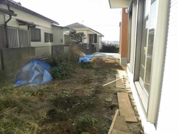 Garden. Situation of before construction