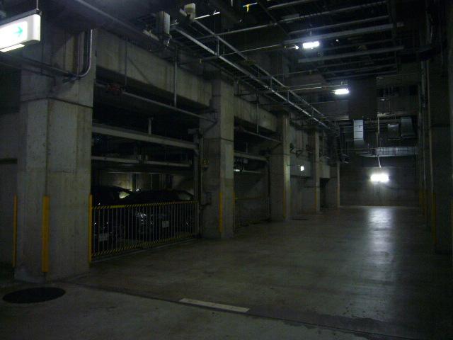 Parking lot. Mechanical parking