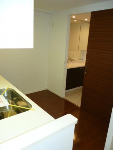 Kitchen. The kitchen has also led to the washroom