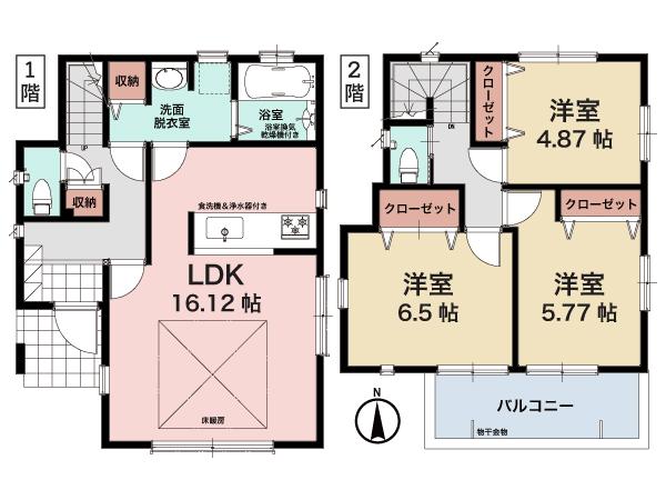 Floor plan. (A Building), Price 26,958,000 yen, 3LDK, Land area 217.04 sq m , Building area 84.05 sq m