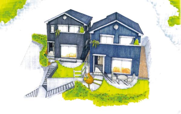 Rendering (appearance). Day is good because the south is missing. The appearance of the darker is the impressive two buildings. Rendering