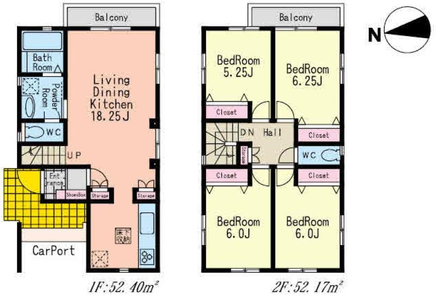 Floor plan. (3), Price 38,800,000 yen, 4LDK, Land area 121.76 sq m , Building area 104.57 sq m