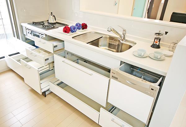 Other building plan example. Kitchen construction cases (dish washing dryer ・ Water purifier standard equipment)