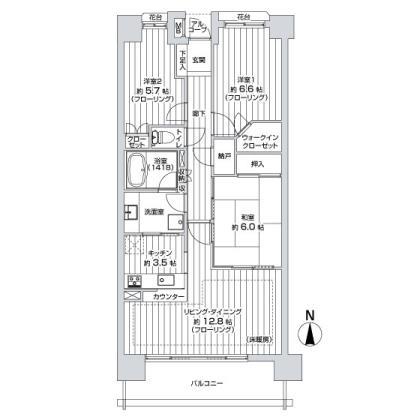 Floor plan. 3LDK + S (storeroom), Price 31,800,000 yen, Occupied area 78.96 sq m , Balcony area 11.16 sq m