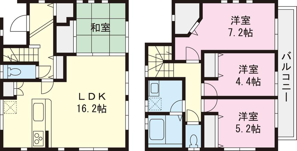 Floor plan. 290m until Hatsune months hill kindergarten