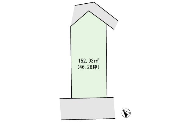 Compartment figure. Land price 29,800,000 yen, Land area 152.93 sq m compartment view