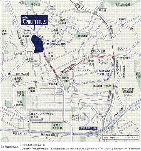 Local guide map. access map