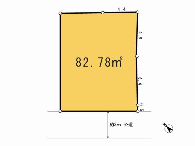 Compartment figure. Land price 21,800,000 yen, Priority to the present situation is if it is different from the land area 82.78 sq m drawings