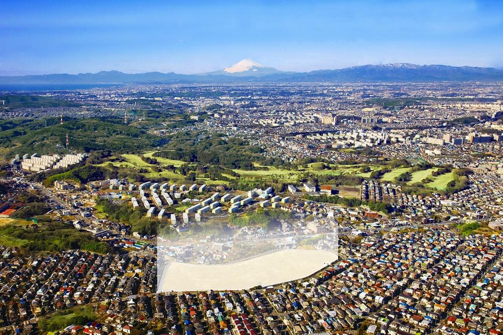 aerial photograph. Local Aerial (January 2010 shooting) ※ Add some of CG processing