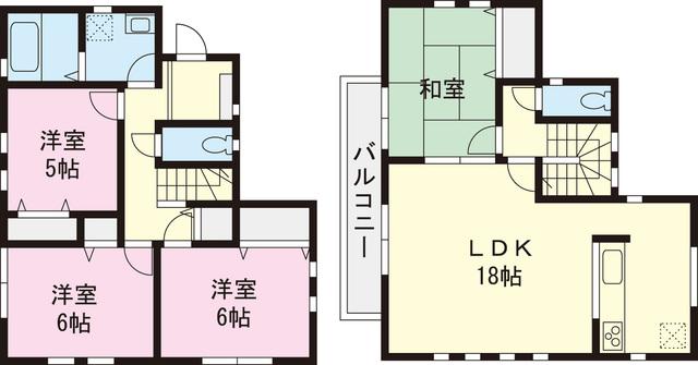 Floor plan. 39,800,000 yen, 4LDK, Land area 108.55 sq m , Building area 95.04 sq m