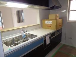 Kitchen. The company kitchen construction cases [Interior] 