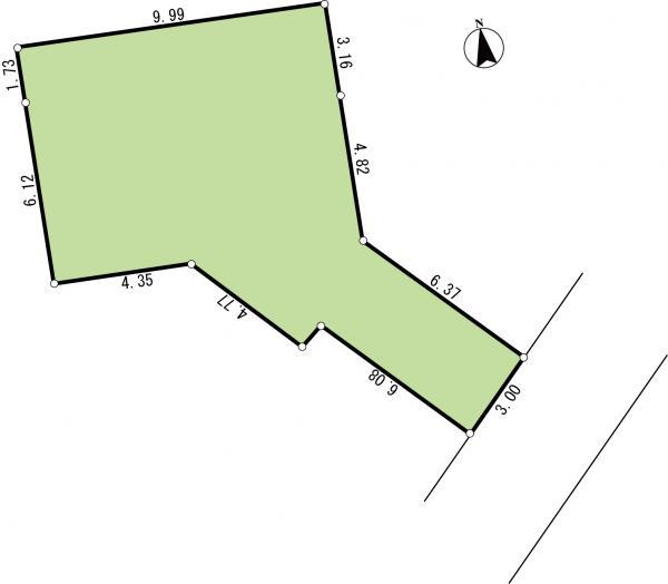 Compartment figure. Land price 19,800,000 yen, Land area 107.75 sq m