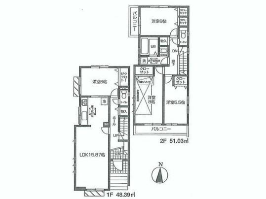 Floor plan. 42,800,000 yen, 4LDK, Land area 115.83 sq m , Building area 99.42 sq m floor plan