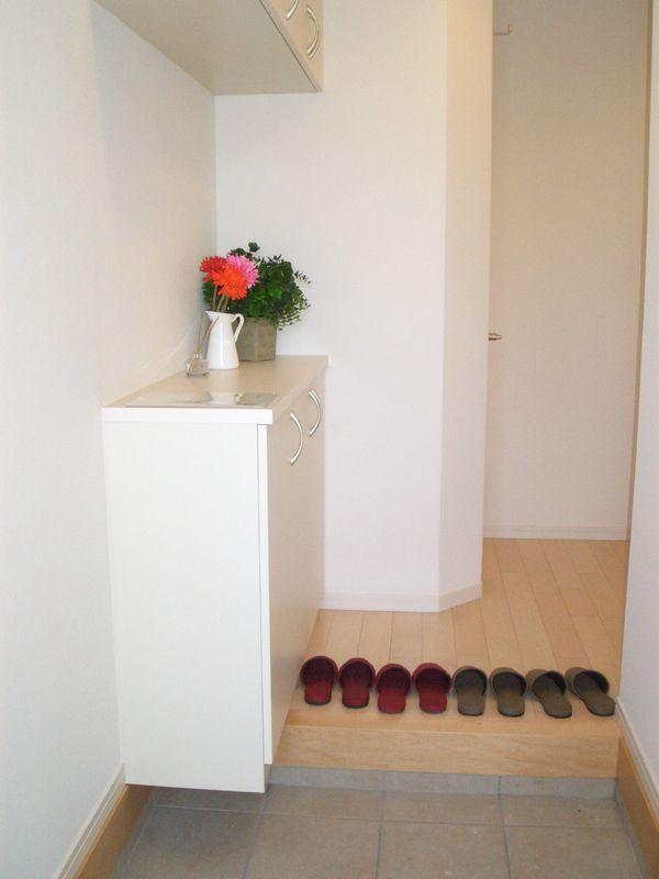 Entrance. Example of construction