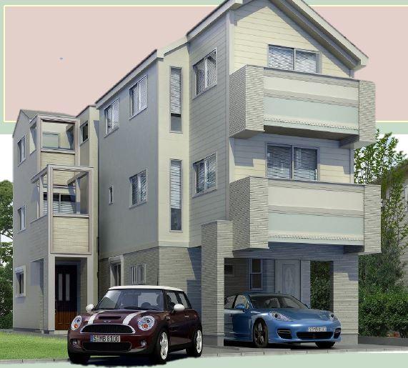 Rendering (appearance). Same construction company construction cases