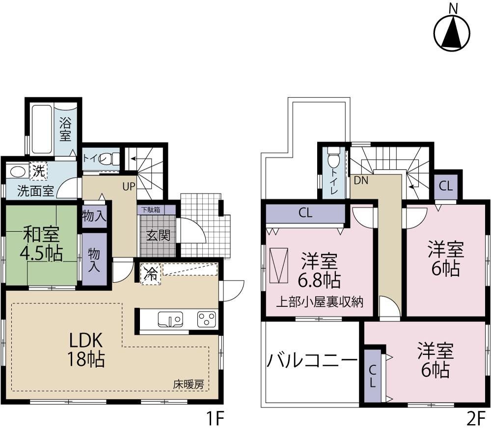 Floor plan. Sagami Railway Izumino Line Yayoidai Station
