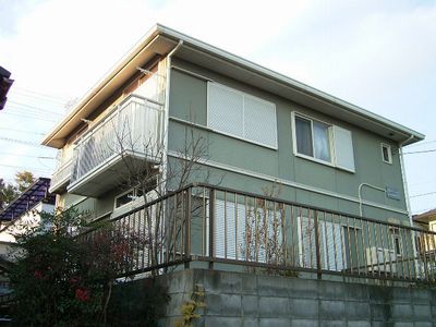 Building appearance. Sunny