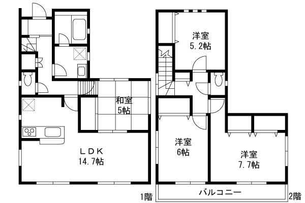Floor plan. 43,800,000 yen, 4LDK, Land area 132.28 sq m , Building area 92.34 sq m