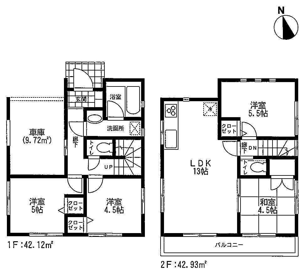 Floor plan. 27,800,000 yen, 4LDK, Land area 87.15 sq m , Building area 85.05 sq m