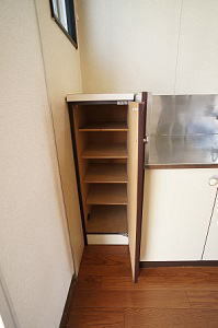 Entrance. It is a shoebox