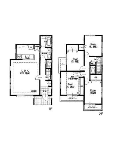 Floor plan. 40,800,000 yen, 4LDK, Land area 130.97 sq m , Building area 102.67 sq m floor plan