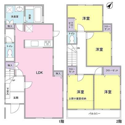 Floor plan. South-facing living room