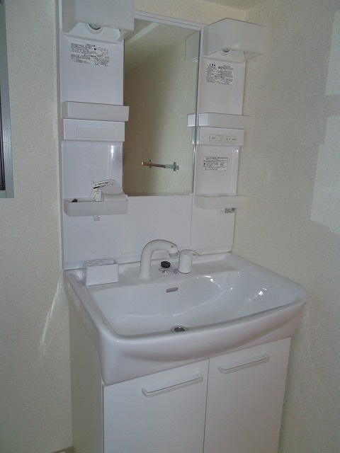 Washroom. Happy independence washbasin