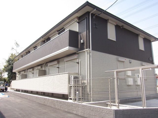 Building appearance. Sunny