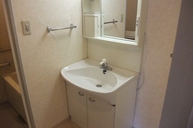 Washroom. Happy independence washbasin