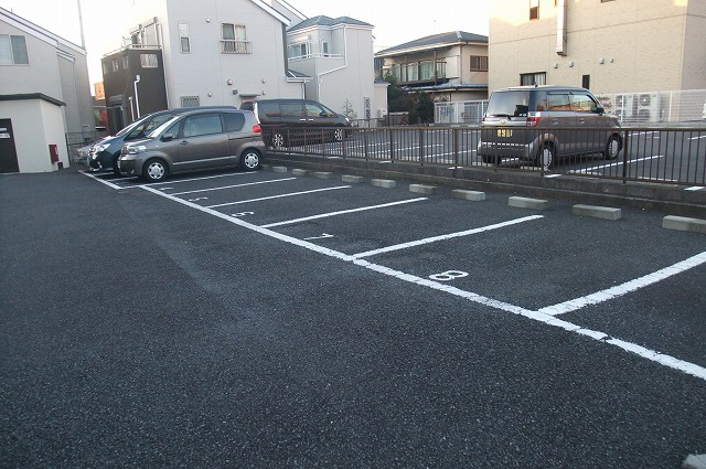 Parking lot. On-site parking