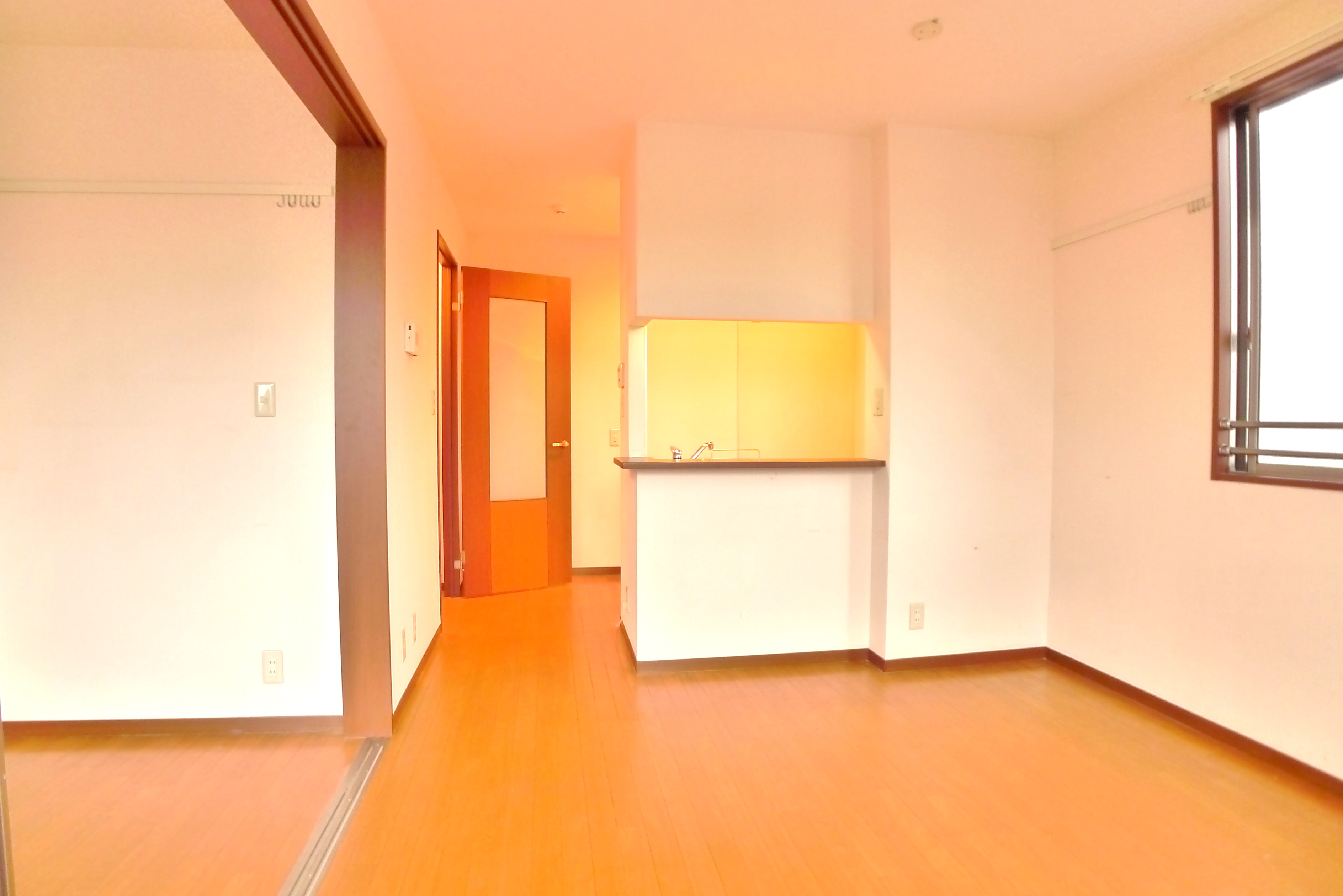 Living and room. Living dining face-to-face counter kitchen